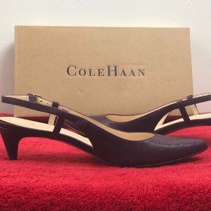 Purple Cole Haan Low Sling Lizzard